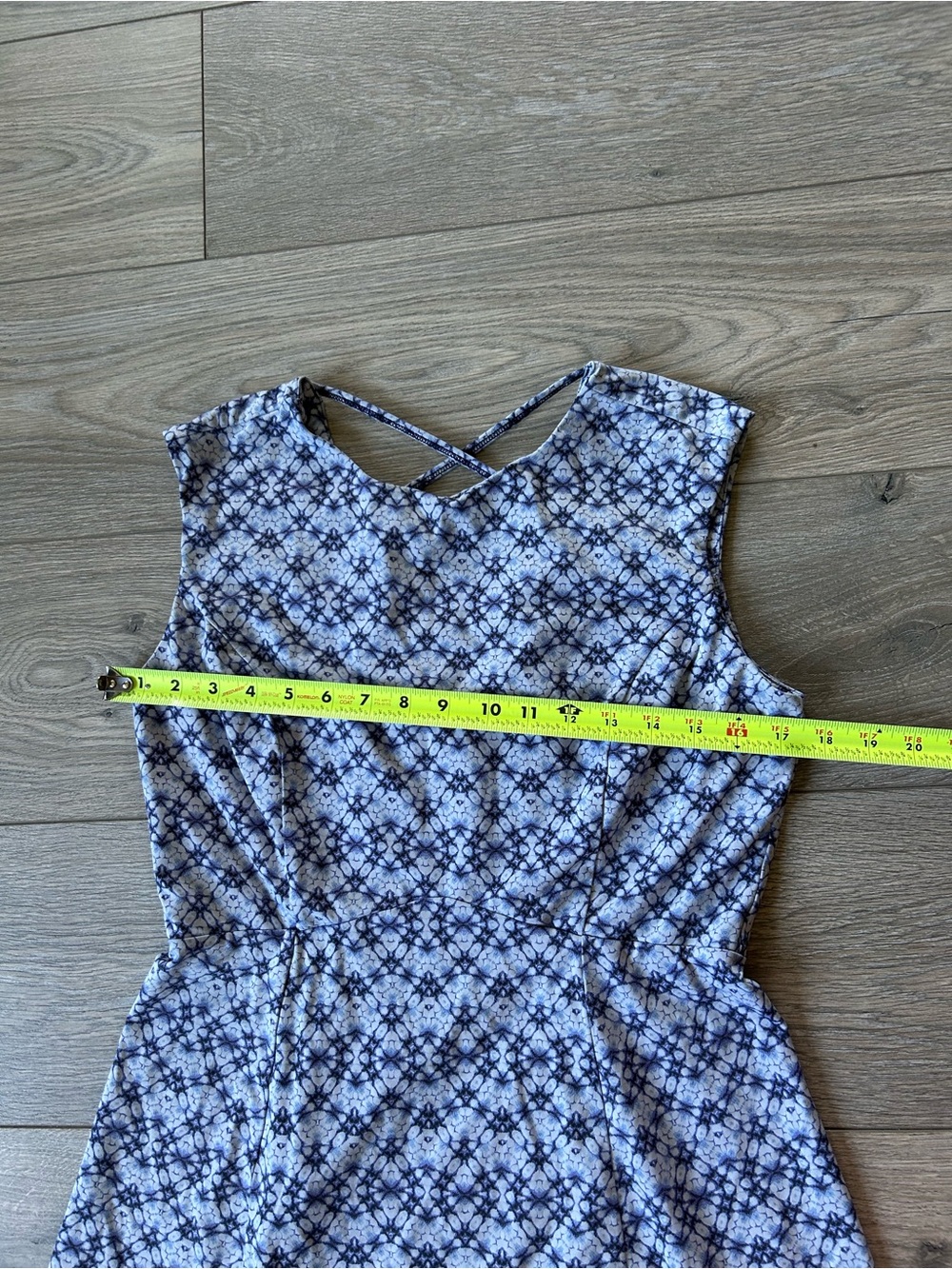 Title Nine Steadfast Diamalete Sleveless Printed Athletic Dress Tidal Wave sizeM - Picture 9 of 11